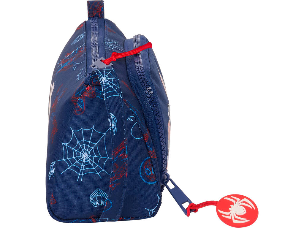 Estojo com Bolso Dobrável Vazio Spiderman Hero de Safta 412443917