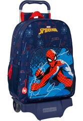 Zaino 180 con Trolley 905 Spiderman Neon Safta 612443313