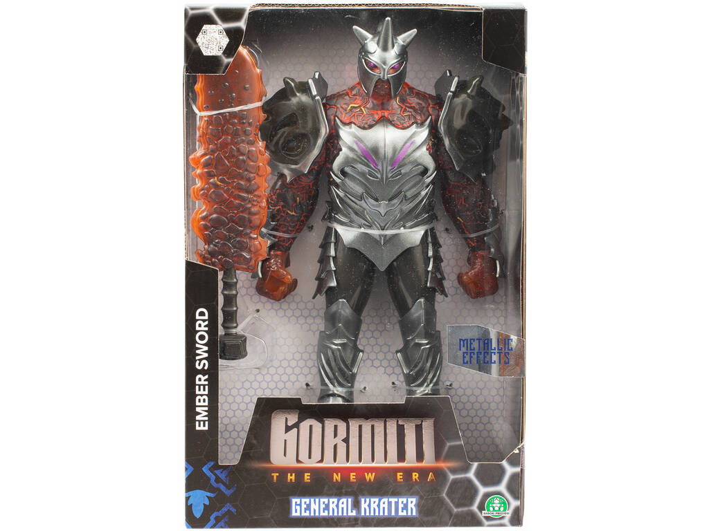 Gormiti The New Era Figura de Acción Villano de 27 cm con Arma Famosa GRV09401