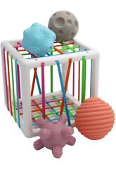 Cube lastique pour enfants Boules de formes et de couleurs