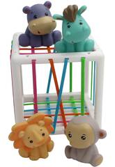 Cubo Infantil Elástico Formas e Cores Animalitos