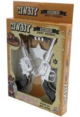 Set 2 pistole da cowboy con accessori