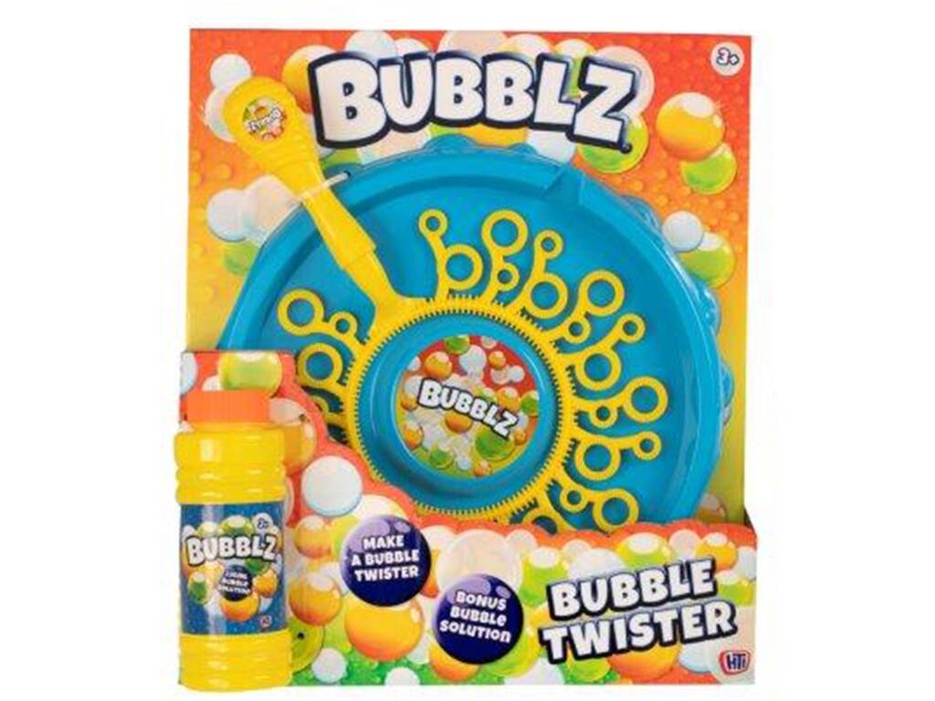 Bubblz Varinha Múltipla Bubble Twister com Garrafa de 236 ml HTI 1374788