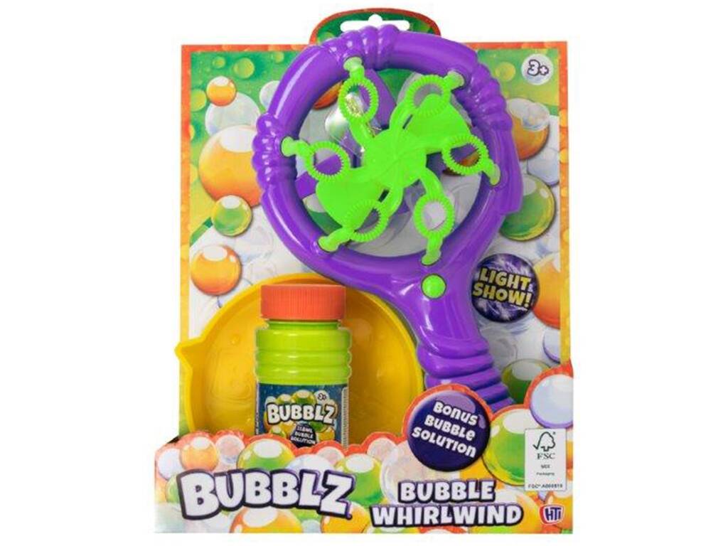 Bubblz Ventilador de Burbujas Bubble Whirlwind con Botella de 118 ml y Bandeja HTI 1375914