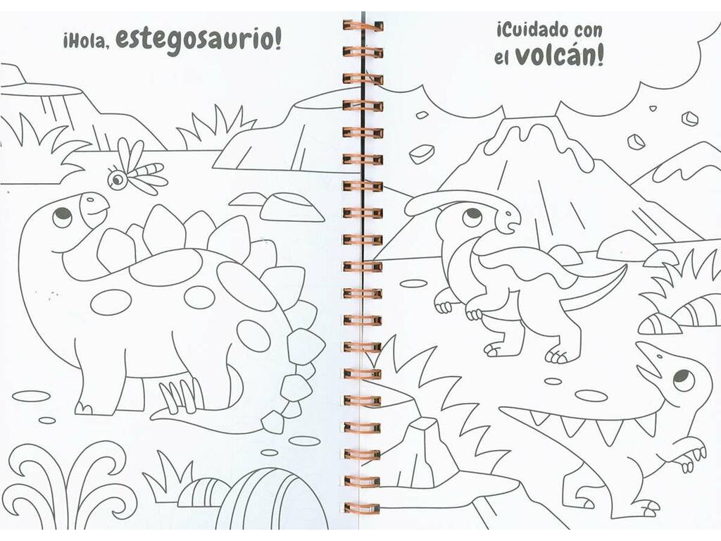 Créer et colorier des dinosaures avec le livre Bright Mosaics