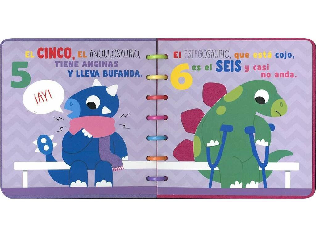 Livre en feutre pour toucher les dinosaures Les chiffres de 1 à 10