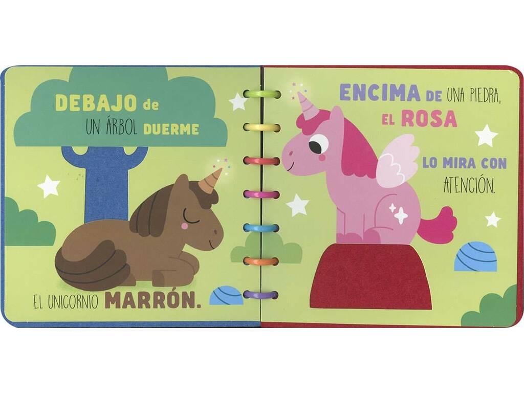 Livre de jeux en feutre Licornes Couleurs et Opposés