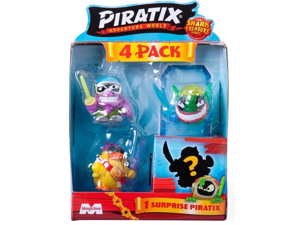 Piratix Shark Treasure Pack 4 Figuras Magic Box PPX2B412IN00