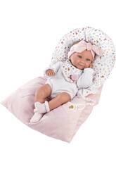 Tina Newborn Baby Doll Newborn Pink Sachet 40 cm. Llorens 73801