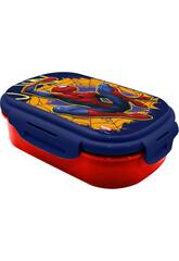 Spiderman Sandwichera Rectangular con Cubierto Kids SP50071