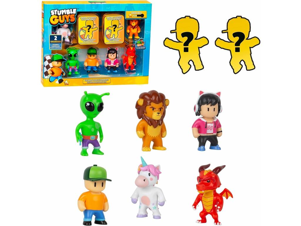 Stumble Guys Pack de 8 Figuras