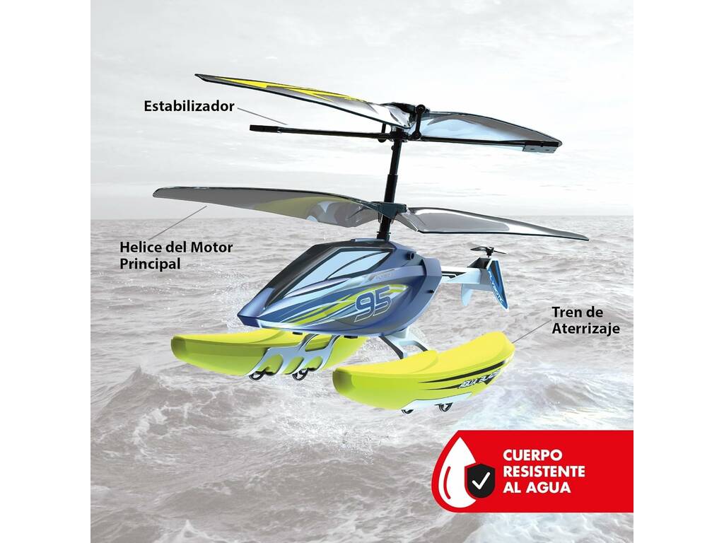 Hélicoptère radiocommandé Flybotic Aqua Blaze Bizak 62004795