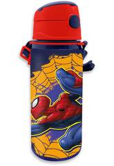 Gourde en aluminium Spiderman avec poigne 600 ml Kids SP50073