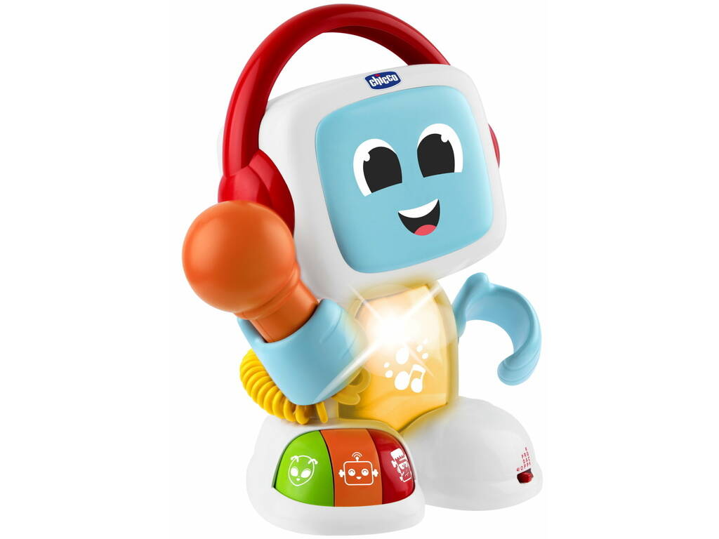 Robô Musical Falante Interativo Robit Happy Music com Luzes e Sons