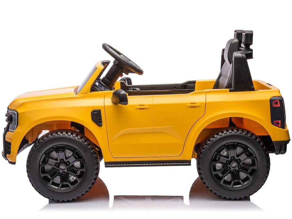 Coche Descapotable Ford Ranger Amarillo de 12V con Radio Control