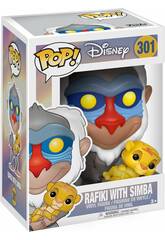 Funko Pop Disney O Rei Leo Figura Rafiki com Simba 20095