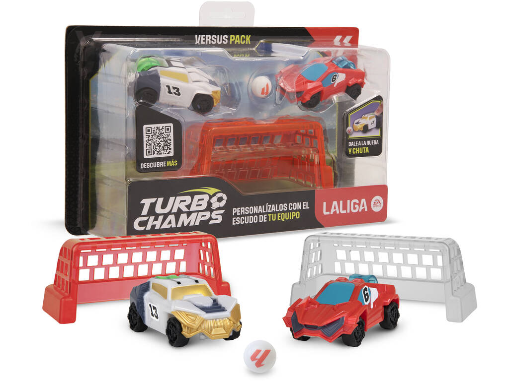 Turbo Champs La Liga Pack 2 Vehículos con Porterías IMC Toys 927353