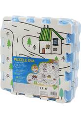 Puzzle Eva Village Road pour bébés 8 pièces