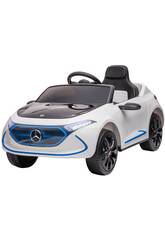 Voiture décapotable Mercedes Benz EQA Blanc 12V avec Radio Commande