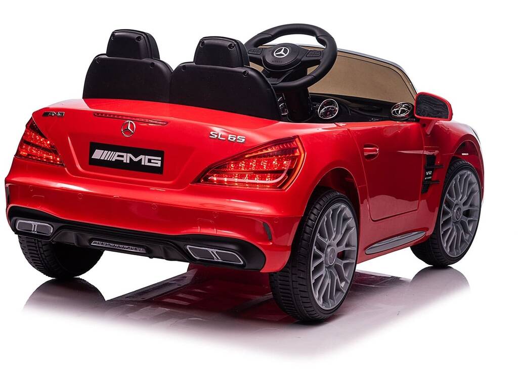 Auto convertibile Mercedes Benz SL65 AMG 12V. Rosso