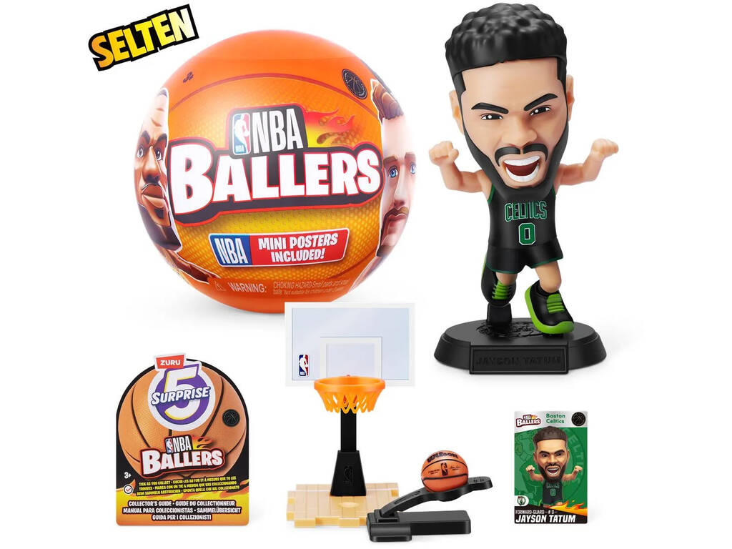 5 figurines surprises NBA Ballers Zuru 11025790