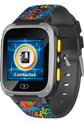 Reloj Inteligente HolaWatch Kidiz Urban Negro Cefa Toys 1130