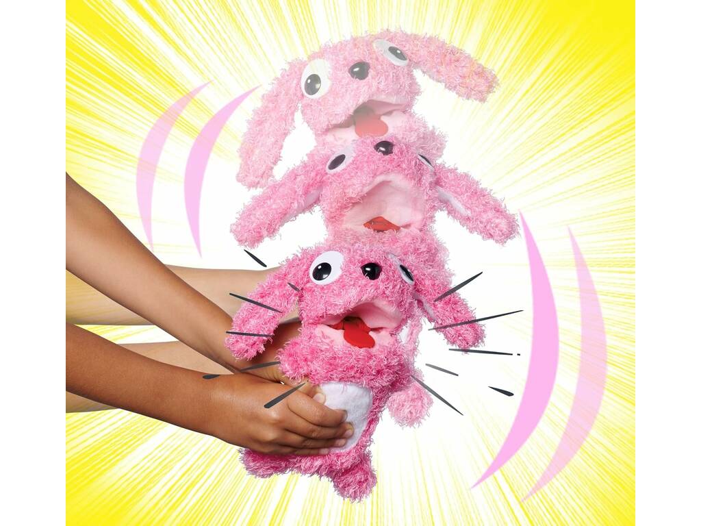 Peluche Screamerz Lapin hurlant rose Teddy