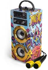 Trendix Karaoke Speaker Music Star avec microphones