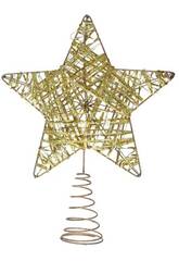 Adorno Estrela de 24x18,5x3,5 cm para o Topo da rvore de Natal