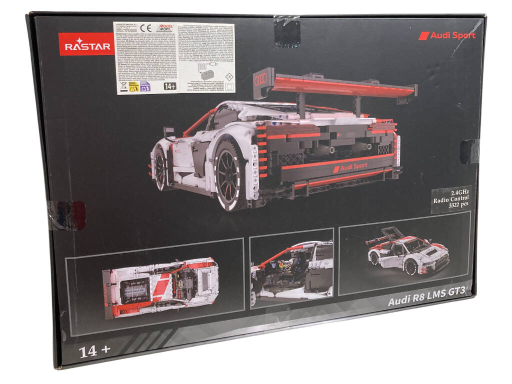 Audi R8 LMS GT3 Blanco Radio Control 1:8 Construible de 3322 Piezas