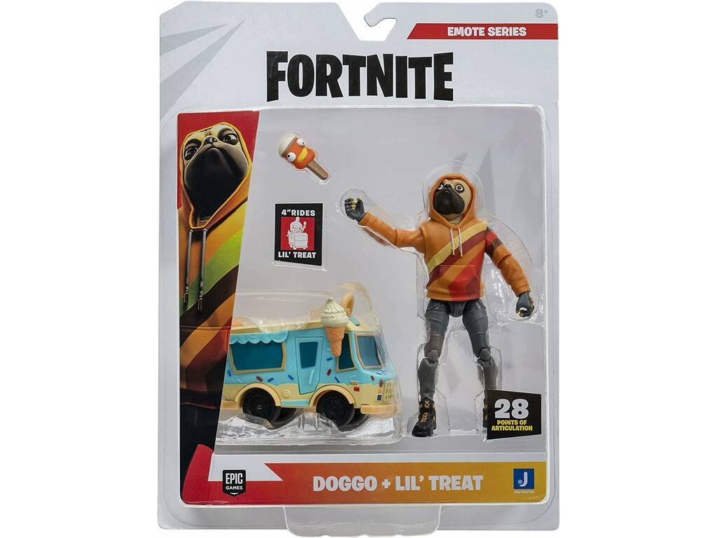 Figurine de la série Emote de Fortnite avec véhicule