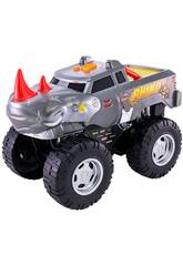 Road Rippers Wheelie Monsters Rhino Gris Voiture avec sons et lumires