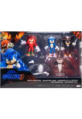 Sonic 3 Movie Collection Pack avec 5 figurines de 6 cm