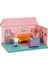 The Simpsons Diorama Wohnzimmer mit Homer Figur und Zubehr