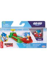 Sonic The Hedgehog Go Go Racers Mini Lanzador con Sonic