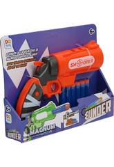 Lanceur de flchettes Bunder Magnum Orange avec 6 flchettes