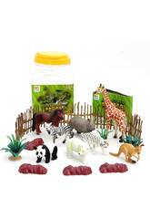 Animal Adventure Zoo Animals Set avec 29 pices