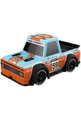 Radio Control Mini Coche Racing Azul con Luz