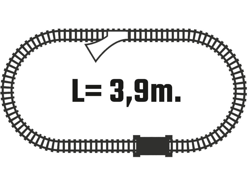 Comboio Elétiro Renfe Mercadorias com Luz, Ponte e Encaixador