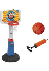 Verstellbarer Basketballkorb mit Ball und Luftpumpe