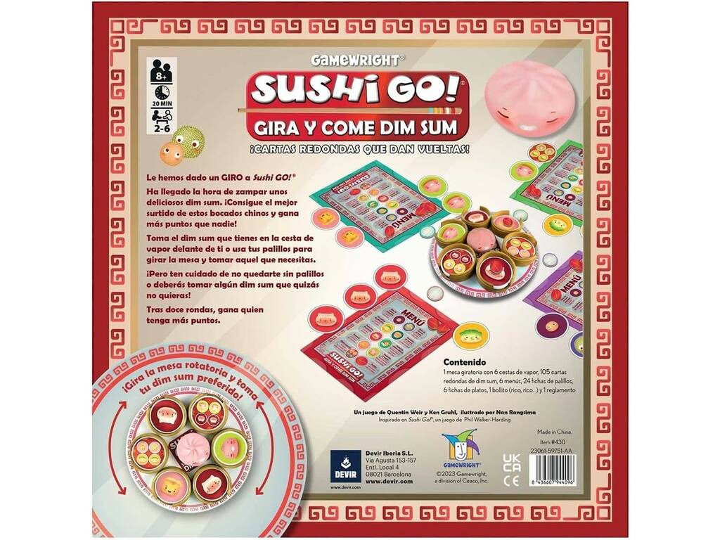 Sushi Go Gira et Come Dim Sum