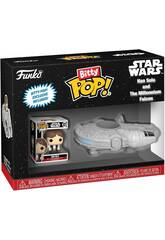 Funko Pop Bitty Rides Star Wars Han Solo e Milennium Falcon