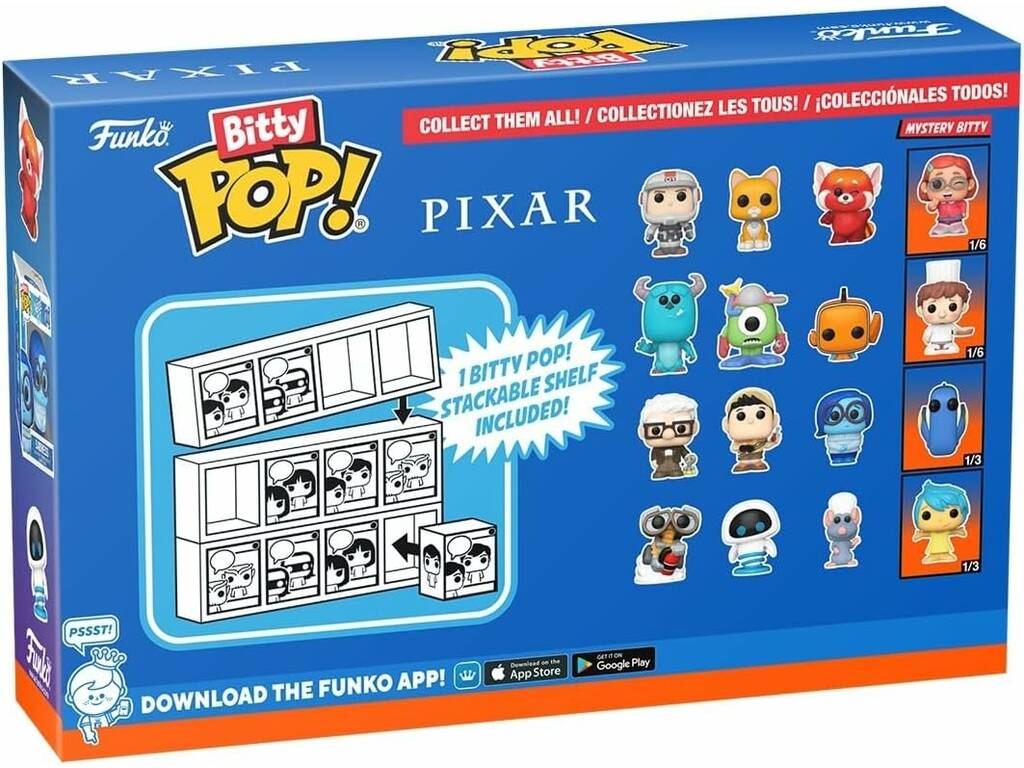 Funko Pop Bitty Pixar Pack 4 Mini Figuras con Nemo