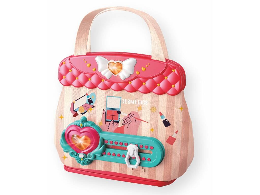 Mini Bolsa Glamour Rosa com Luz e Sons