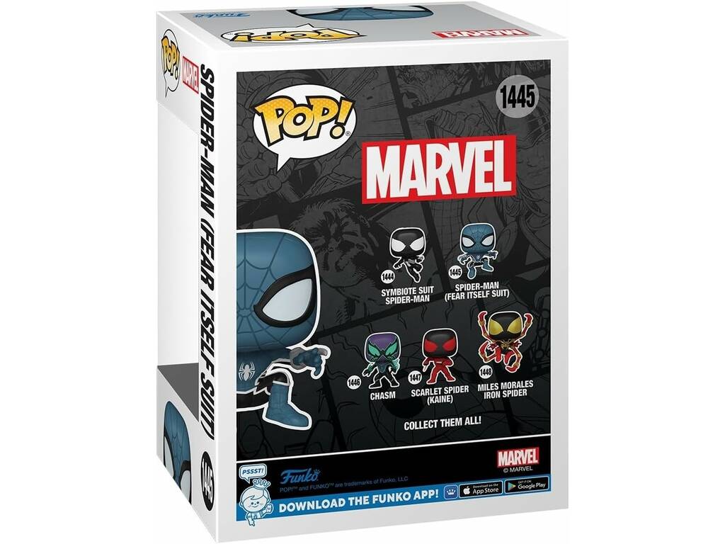 Funko Pop Marvel Figura Spiderman Fear Itself Suit com Cabeça Oscilante