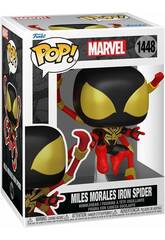 Funko Pop Marvel Figur Miles Morales Iron Spider mit Wackelkopf