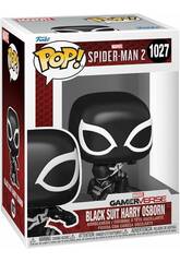 Funko Pop Marvel Spider-Man 2 Black Suit Harry Osborn Swing Head Figure