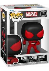 Funko Pop Marvel Figura Scarlet Spider Kaine com Cabea Oscilante