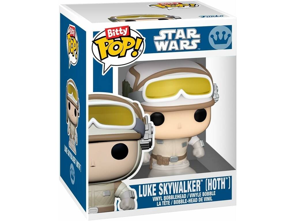 Funko Pop Bitty Star Wars Pack 4 Mini Figuras con Luke Skywalker de Hoth