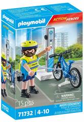 Playmobil Action Heroes Patrulha em Bicicleta